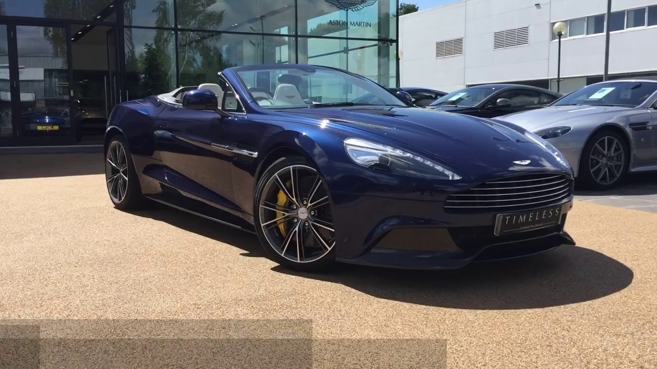 Aston Martin Vanquish Volante Finished In Ferrari Tdf Blue Youtube