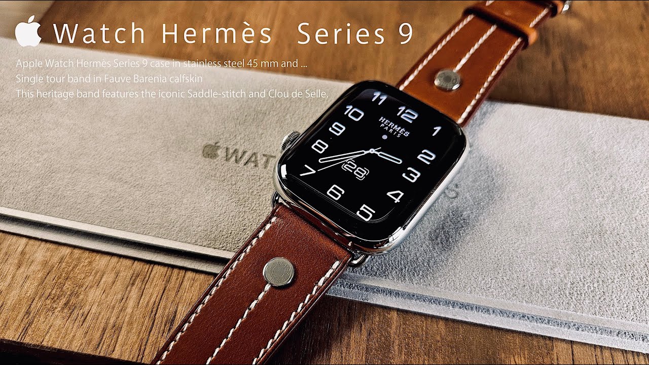 【初のエルメス！】 Apple Watch シリーズ 9 HERMES 開封 | Apple Watch Hermès Series 9 45mm  Single Tour Unboxing!!