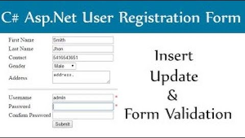 Add Validation in ASP.NET core mvc 2020 |  Registration form In ASP.NET core mvc 2020 | C#