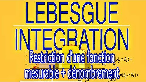 lntégration de #Lebesgue: #restriction d