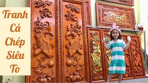 Tranh Cá Chép Hàng Khủng Gỗ Hương Tại ĐỒ GỖ QUANG HIỆP 090.9999.555