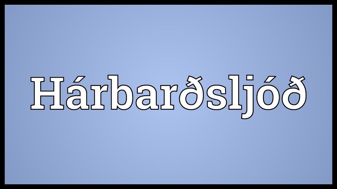 Hárbarðsljóð Meaning YouTube