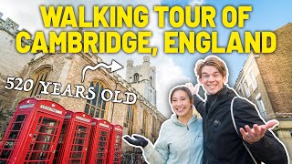 Americans Explore Historic English City | Cambridge Walking Tour 4K
