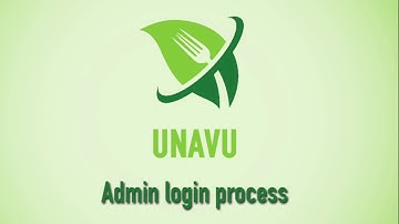 UnavuPOS Video Guide: Admin Login
