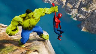 Gta 5 Spiderman Vs Hulk Epic Ragdolls Ep.2 Euphoria Physics
