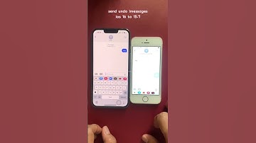 Send undo imessages ios 16 to ios 15.7 #shorts