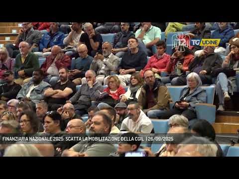 FINANZIARIA NAZIONALE 2025: SCATTA LA MOBILITAZIONE DELLA CGIL  | 26/09/2025