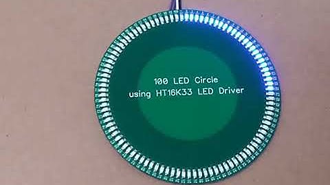 100 LED Ring using HT16K33 on a Raspberry Pi with RISC OS