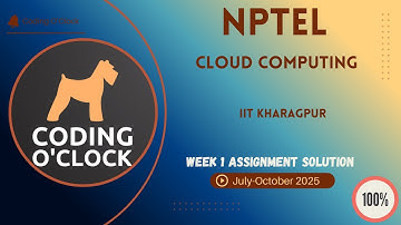 NPTEL Cloud Computing Week 1 QUIZ Solution July-October 2025 IIT Kharagpur