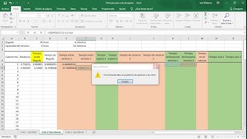 Simulación de cola de espera con 2 servidores