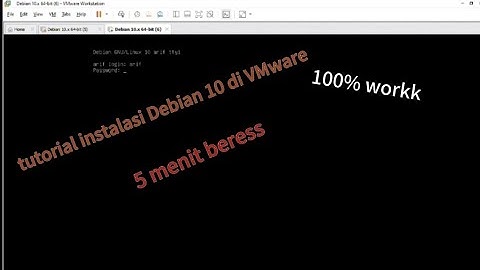 Tutorial Cara Installasi Debian 10 di VMware di PC 100% work‼️