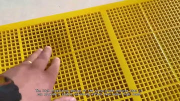 Heavy Duty Rubber Polyurethane Screening Mesh Panels for Mining Operations