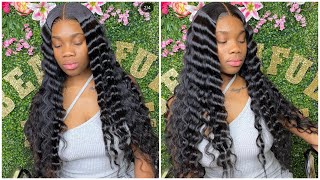 🖤No baby Hair Body Wave Lace Closure Wig install With Crimps😍| UNICE Hair screenshot 4