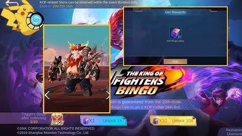 KOF BINGO Event, get your free skin "Leona" and Epic skin. [MLBB]