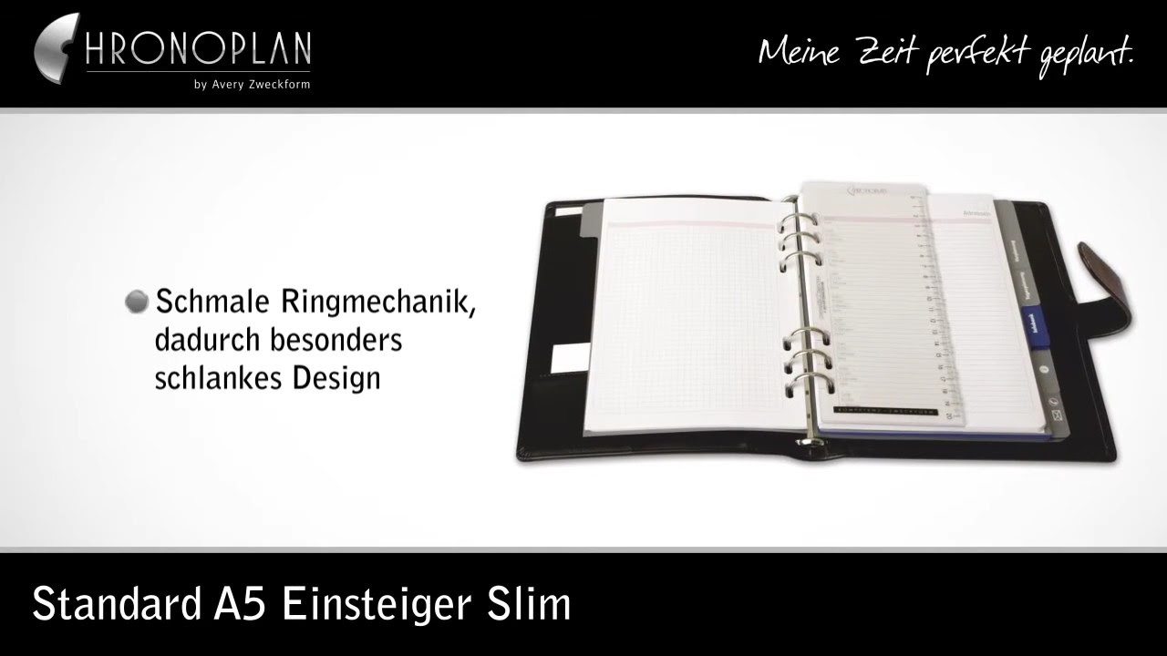 Chronoplan Terminplaner Leder A5 50107 Standard