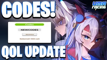 NEW! ALL QOL UPDATE CODES FOR UMA RACING! ROBLOX UMA RACINGCODES