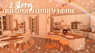 2 story autumn house ♡ | bloxburg speedbuild | luminto