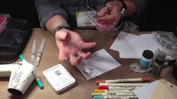 CHA Summer 2013 - Ranger Ink - Tim Holtz Distress Marker Techniques