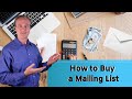 How to Buy a Mailing List