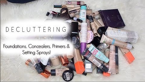 MAKEUP DECLUTTER PART 1! | Decluttering 80 PRODUCTS!!!