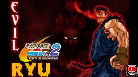 Capcom vs. SNK 2: Mark of the Millennium 2001 EVIL RYU. #STREETFIGTER #SNK #RYU #capcom