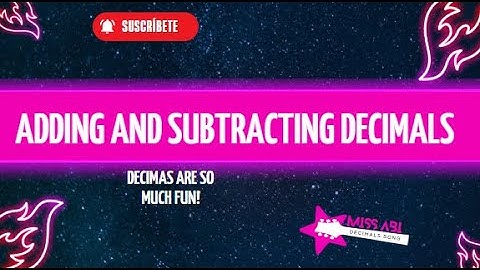Adding and subtracting Decimals Song
