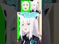 【白上フブキ】リスナーから送られたきたホロファイターの顔を装着して大爆笑する白上 #shorts