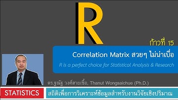 R 15_Correlation Matrix สวยๆ ไม่น่าเบื่อ ในโปรแกรม R