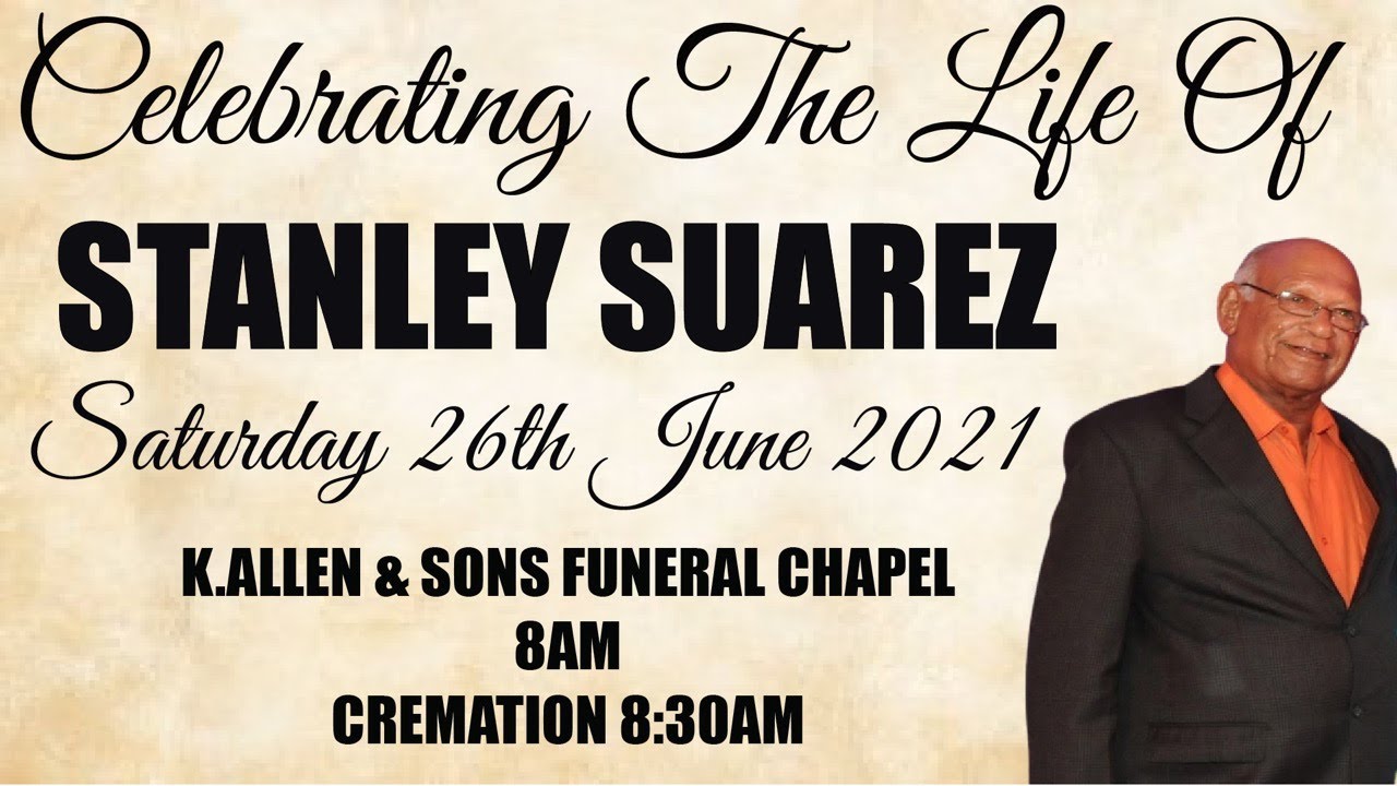 The Funeral Service Of Stanley Suarez - YouTube