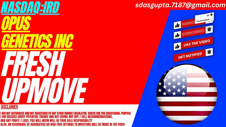 FRESH UPMOVE : IRD STOCK ANALYSIS | OPUS GENETICS STOCK