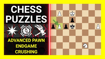 Chess Puzzles to Practice. Themes: Advanced pawn, Endgame, Crushing. Learn Chess