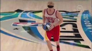 Chase Budinger 180 Blind-folded Dunk "Hocus Pocus" (2012 NBA Dunk Contest)