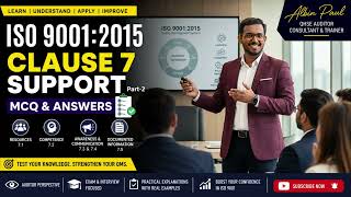 ISO 9001:2015 Clause 7 MCQs | Resources, Competence & Documented Information | Lead Auditor's Quiz