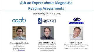 Ask an Expert about Diagnostic Reading Assessments