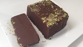 Halva Recipe  Chocolate Halawa -  حضري حلاوة الطحينة بالشوكولا ب ٥ دقائق فقط