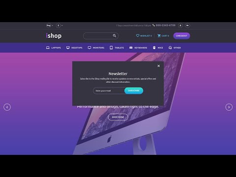 iShop - Computer Store Responsive OpenCart Template by RockThemes - 58281