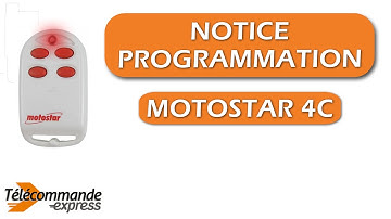 Programmer une télécommande MOTOSTAR 4C