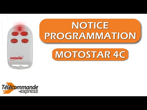 Programmer une télécommande MOTOSTAR 4C