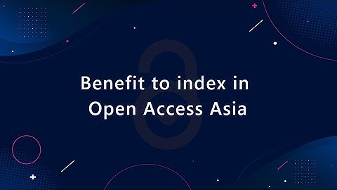 Benefits to Index a Journal in OAA