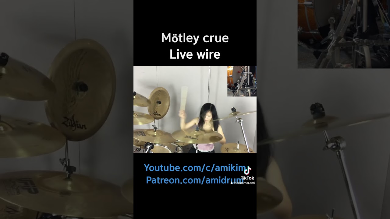 @motleycrue #livewire #drumcover #amikim #artisanturkcymbals