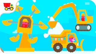 Digger videos for children, excavator cartoons, construction trucks for kids - Kids Car Games screenshot 2