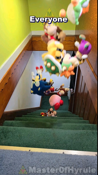 I Threw Nintendo Plushies Down Stairs!