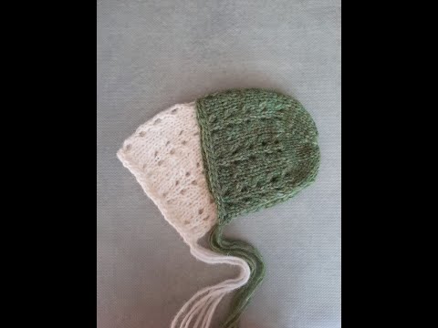 How To Knit Easy Lace Bonnet, Newborn Photography Prop