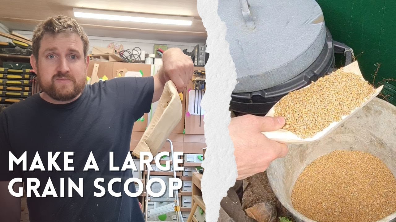 Make a Grain/Flour/Feed Scoop From A Log - Simple Green Woodworking