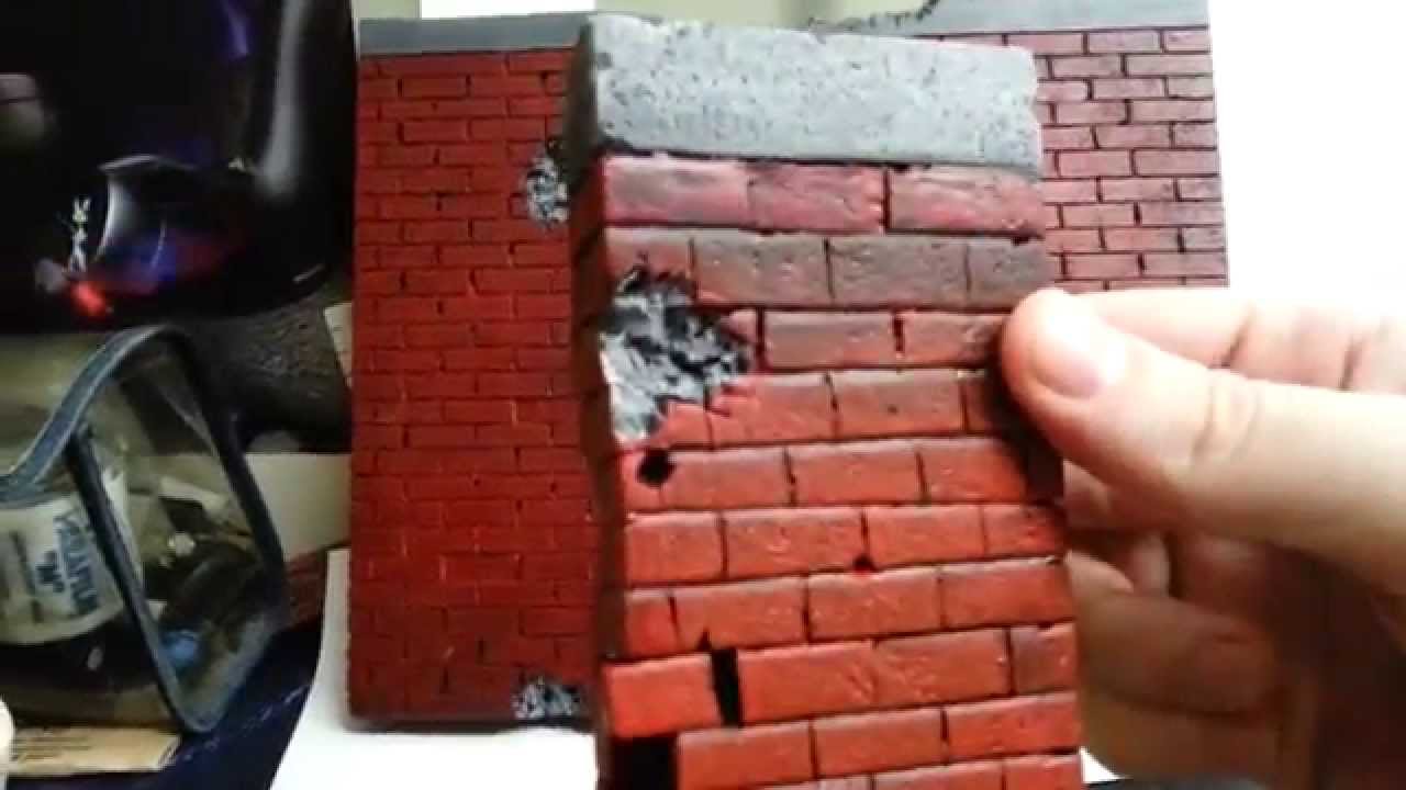 Diorama accessory brick wall part2 YouTube