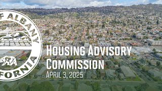 Housing Advisory Commission - April 2, 2025