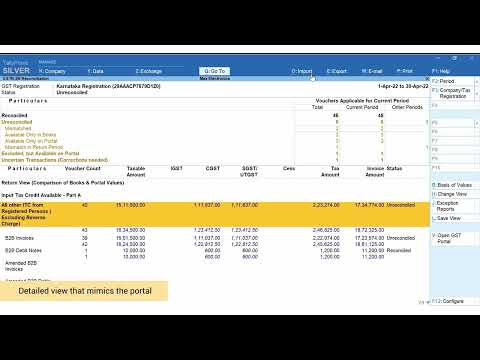 GSTR 2A and GSTR 2B Reconciliation | TallyPrime Walkthrough