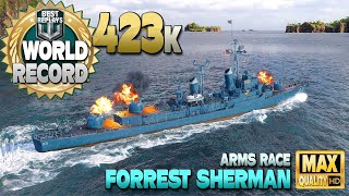 Новый рекордный урон Форреста Шермана - World of Warships