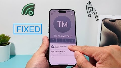 How to Fix Contact Photo and Poster Disabled iOS 17