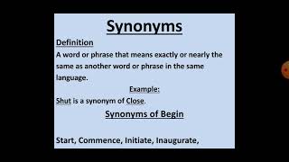 English IX February Week 3 Synonyms Uses of since for